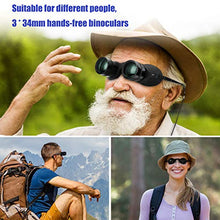 Load image into Gallery viewer, Professional Hands-Free Binocular Glasses for Fishing, Bird Watching, Sports, Concerts, Theater, Opera, TV, Sight Seeing, Hands-Free Opera Glasses for Adults Kids (Green Film Optics)-Upgraded
