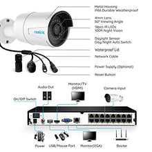 Load image into Gallery viewer, Reolink 4MP 16CH PoE Video Surveillance System, 8pcs Wired Outdoor 1440P PoE IP Cameras, 5MP 16-Channel NVR with 3TB HDD for Home and Business 24/7 Recording, RLK16-410B8

