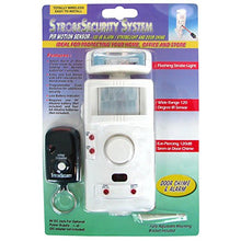 Load image into Gallery viewer, UniquExceptional MA795DC Strobe Motion Activated Alarm and Door Chime with Remote (White)
