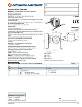 Load image into Gallery viewer, Lithonia Lighting L7 Xled T24 U Led Recessed Down Light, 6 Inch, Unpainted Gray
