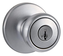 Load image into Gallery viewer, Kwikset Tylo Entry Knob featuring SmartKey in Satin Chrome
