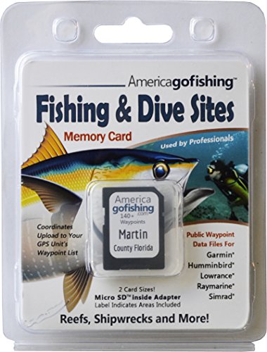 America Go Fishing - Fishing and Dive Sites Memory Card - Martin County Florida