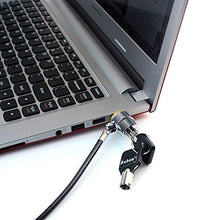 Load image into Gallery viewer, RUBAN Notebook Lock and Security Cable (PC/Laptop) Two Keys 6.2 foot (Black)
