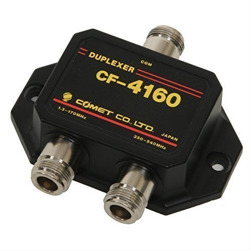 CF-4160N Comet Duplexer 1.3-170 MHz Low Pass, 350-540 MHz High Pass, 60 dB Isolation