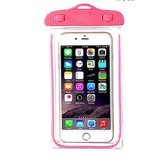 Load image into Gallery viewer, Universal Waterproof Case, iEugen IPX8 Waterproof Phone Pouch Dry Bag Compatible with iPhone 11 PRO MAX 7/8 plus/8plus/7/7plus/6s/6/6S Plus,SE 2020 Samsung Galaxy s8/s7 Google up to 6.3&quot; (Pink)
