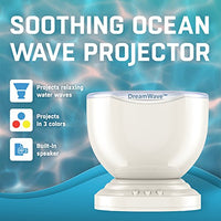 Soothing & Relaxing Ocean Wave Projector Led Night Light With Built In Stereo Speakers / (12 Led Bul