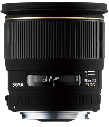 Sigma 28mm f/1.8 EX DG Aspherical Macro Large Aperture Wide Angle Lens for Canon SLR Cameras