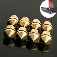 Load image into Gallery viewer, CocinaCo 8pcs HiFi M8 Copper Speaker Suspension Spikes Isolation Stands Feet Pads Base
