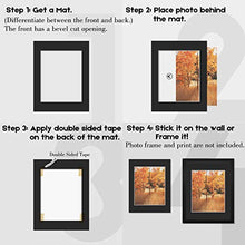 Load image into Gallery viewer, Golden State Art Pack of 25, Acid-Free Black Pre-Cut 8x10 Picture Mat for 5x7 Photo with White Core Bevel Cut Frame Mattes
