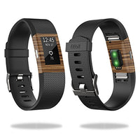 MightySkins Skin Compatible with Fitbit Charge 2 - Dark Zebra Wood | Protective, Durable, and Unique Vinyl Decal wrap Cover | Easy to Apply, Remove, and Change Styles | Made in The USA