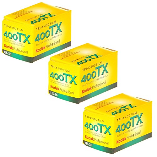 Kodak Tri-X 400TX Professional ISO 400, 35mm, Black and White Film (Pack of 3) 2-Pack