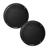6.5 Inch Dual Marine Speakers - 2 Way Waterproof and Weather Resistant Outdoor Audio Stereo Sound System with 400 Watt Power, Polypropylene Cone and Butyl Rubber Surround - 1 Pair - PLMR605W (Black)