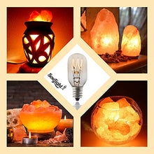 Load image into Gallery viewer, Salt Rock Lamp Bulb 6 Pack + 2 Free 15 Watt Replacement Bulbs for Himalayan Salt Lamps &amp; Baskets, Scentsy Plug-in &amp; Wax Warmers, Night Lights. Incandescent T20 E12 Socket with Candelabra Base, Clear

