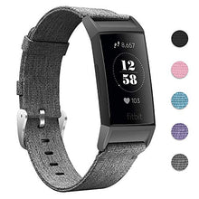 Load image into Gallery viewer, Joyozy Nylon Woven Bands Compatible with Fitbit Charge 3/4 and Charge 3 SE Replacement Accessory Straps Wristbands Bracelet Women and Men 5 Colors Avaiable
