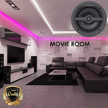 Load image into Gallery viewer, Package: Gravity Premium SG-6HW 6.5 800 Watts Subwoofer Flush Mount in-Wall in-Ceiling 2-Way Universal Home Speaker System with Woven Cone Silk Tweeter for Great BASS! (4 Subwoofer Included)
