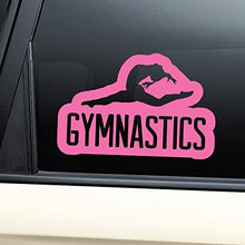 Load image into Gallery viewer, Gymnastics Vinyl Decal Laptop Car Truck Bumper Window Sticker - Pink
