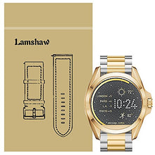 Load image into Gallery viewer, for Michael Kors Access Bradshaw Bands, Lamshaw Stainless Steel Metal Replacemet Straps for MK Access Touchscreen Bradshaw Smartwatch (Metal-Silver-Gold)
