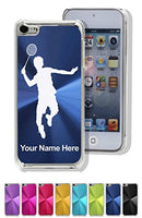 Case For Iphone 5C - Badminton Player - Personalized Engraving Included