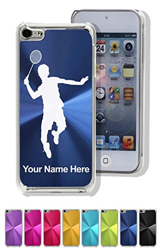 Case For Iphone 5C - Badminton Player - Personalized Engraving Included
