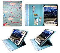 Sweet Tech Alcatel One Touch Pixi 4 (7.0) 3G 7 Inch Tablet Unicorn Universal 360 Degree Rotating PU Leather Wallet Case Cover Folio (7-8 inch)