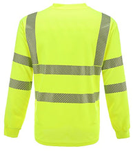 Load image into Gallery viewer, 360 USA Brand Mesh Dry Long Sleeve Reflective T-Shirt - ANSI Class 2 Yellow
