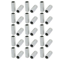uxcell 30 Pcs Metric M12 1mm Pitch Thread Zinc Plated Pipe Nipple Lamp Parts 30mm Long