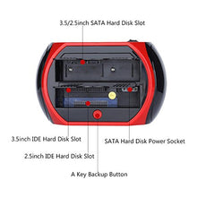 Load image into Gallery viewer, 2.5&quot;/3.5&quot; Hard Disc Base Dual SATA IDE HDD Docking Station USB 2.0 Hub
