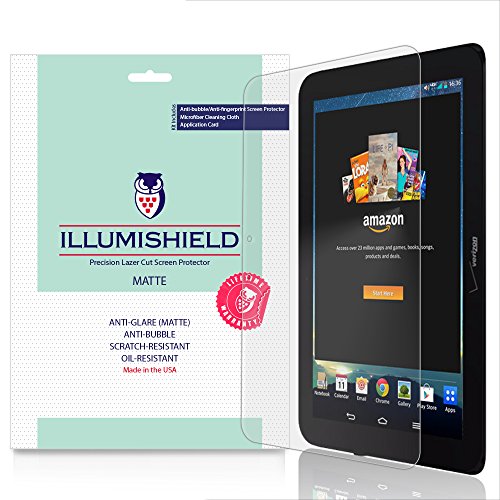 iLLumiShield Matte Screen Protector Compatible with Verizon Ellipsis 10 (2015)(2-Pack) Anti-Glare Shield Anti-Bubble and Anti-Fingerprint PET Film