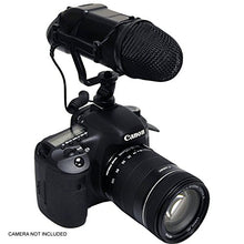Load image into Gallery viewer, Panasonic Lumix DMC-FZ2500 Professional Microphone (Stereo/NRS) with Dead Cat Wind Muff for High End Systems (DSLR and Video) - Includes Bracket
