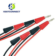 Load image into Gallery viewer, Davitu Connectors - TL090 4mm banana plug 16AWG test leads stackable banana plug testing cable test leads - (Color: 5Black and red 2M)
