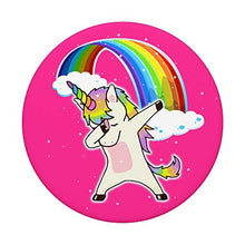 Load image into Gallery viewer, Unicorn Dab Dance with Rainbow PopSockets Swappable PopGrip
