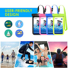 Load image into Gallery viewer, MoKo Waterproof Phone Pouch Holder [4 Pack], Underwater Phone Case Bag with Lanyard Compatible with iPhone 14131211ProMaxX/Xr/Xs Max/SE 3, Samsung S21/S10/S9
