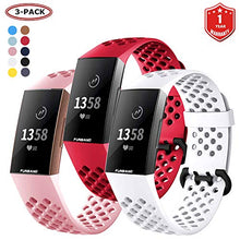 Load image into Gallery viewer, FunBand for Fitbit Charge 3 /Charge 3 SE/Charge 4 Soft Silicone Sport Straps
