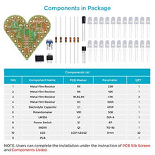 Load image into Gallery viewer, MiOYOOW 3-Set Heart Shaped LED Flashing Light DIY Kit with PCB DC 4-6V Red Green White Color for Soldering Kit Practice Learning Electronics
