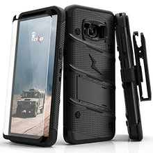 Load image into Gallery viewer, Zizo Samsung Galaxy S8 Plus Case, Bolt Series with Screen Protector, Kickstand, Military Grade Drop Tested, Holster Belt Clip
