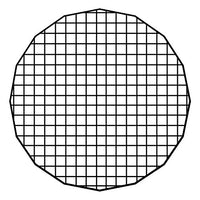 24in (60cm) Eggcrate Grid for Pro Studio Solutions EZ-Pro Beauty Dish and Softbox Combo - 50 Degree Grid (2x2x1.5 Openings)