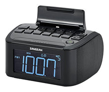 Load image into Gallery viewer, Sangean Compact AM/FM Dual Alarm Clock Radio with Large Easy to Read Backlit LCD Display &amp; Lightning Connector Dock
