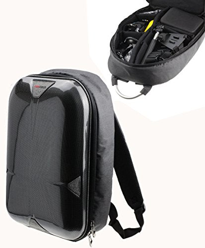 Navitech Hard Shell Action Camera Case/Backpack/Rucksack Compatible with The NikonKeyMission 360 Action Camcorder