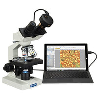 OMAX 40X-2500X Binocular Compound LED Microscope with 1.3MP Digital Camera