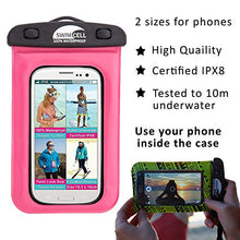 Load image into Gallery viewer, Waterproof Phone Case for Swimming - Samsung iPhone 13, 11 Pro and All Standard Size Mobile Phones 4 x 6.5inches. Waterproof Pouch for Phone Keys Money Holder Travel Dry Bag. IPX8. 10m Under Water.
