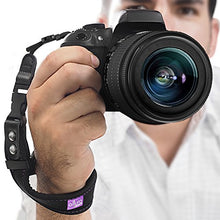 Load image into Gallery viewer, Camera Wrist Strap - Rapid Fire Heavy Duty Safety Wrist Strap by Altura Photo w/ 2 Alternate Connections for Use w/ Large DSLR or Mirrorless Cameras
