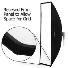 Load image into Gallery viewer, Fotodiox Pro 24&quot;X80&quot; Softbox Plus Grid/Eggcrate For Studio Strobe/Flash With Soft Diffuser And Dedic
