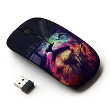 Load image into Gallery viewer, KawaiiMouse [ Optical 2.4G Wireless Mouse ] Lion Universe Stars Deep Meaning Africa
