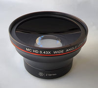 New Super Hi Def 0.43x Fisheye Lens with Macro for FujiFilm X-A5 (52mm Compatible)