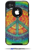 Tie Dye Peace Sign 111 - Decal Style Vinyl Skin fits Otterbox Commuter iPhone4/4s Case - (CASE NOT Included)