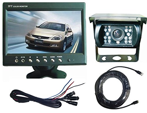 Top Dawg MS-702RS Heavy Duty Wired Bracket Camera Backup Camera with 7-Inch LCD