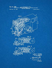 Load image into Gallery viewer, Photographic Camera With Metered Film Advance And Double Exposure Prevention Patent Print Blueprint (24&quot; x 30&quot;) M12092
