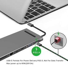 Load image into Gallery viewer, Cacoy Multi-Function 11-in-1 USB C Docking Station Grey &amp; 6-in-1 Type-C Hub Black to HDMI/VGA/Mini DP/SD/TF/RJ45/USB/Audio/USB-C PD Charging Port for MacBook Pro,Chromebook Pixel and More (Pack of 2)
