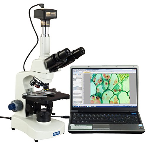 OMAX 40X-2500X Digital Trinocular Compound Siedentopf LED Microscope with Kohler Illuminator and 14MP Camera