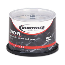 Load image into Gallery viewer, Innovera DVD-R Discs, 4.7GB, 16x, Spindle, Silver, 50/Pack
